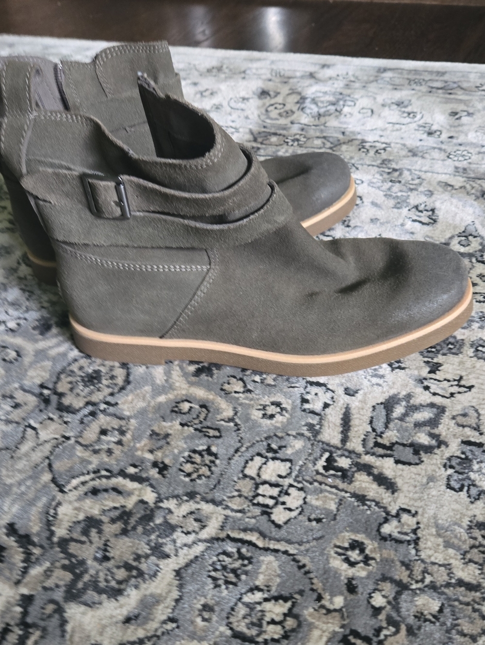UGG Women's Suede Ankle Boot in Olive